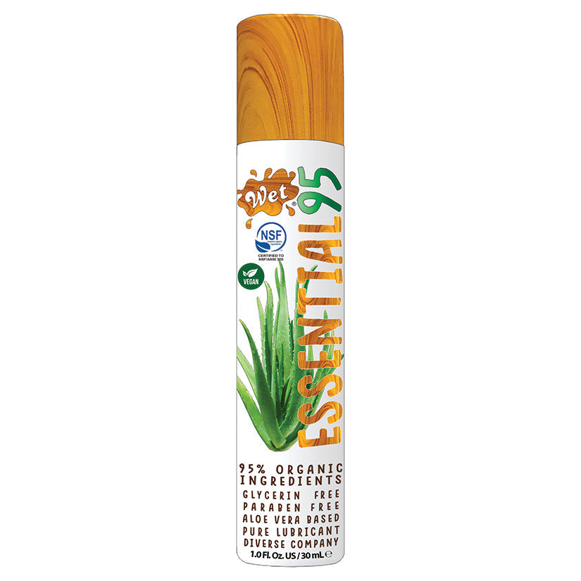 Wet Essential95 Certified 95% Organic Aloe Based Lubricant 1oz
